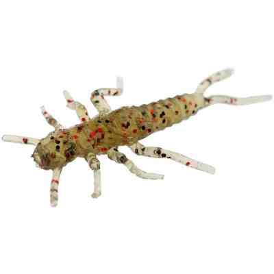 Силікон рибальський FishUP Stonefly 0.75" 045 - Green Pumpkin/Red&Black (12шт/уп) (1864.02.18) Вінниця