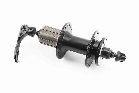 Втулка задня MTB алюмінієва 14Gx36H під касету 8-10зв, Disk-brake, 2 пром-підшипники 6000 2RS, кріпл. ексцентрик, чорна D762TSBT Київ