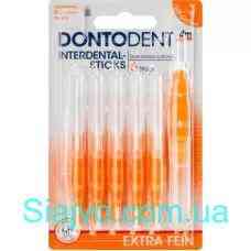 Міжзубні щітки (ISO Gr. 1) DONTODENT, 6 шт. (Німеччина) DONTODENT Interdental Sticks extra fein (ISO-Gr. 1), 6 Львів