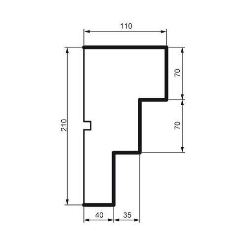 Карниз фасадный Prestige Decor KC 124 Днепр - изображение 2