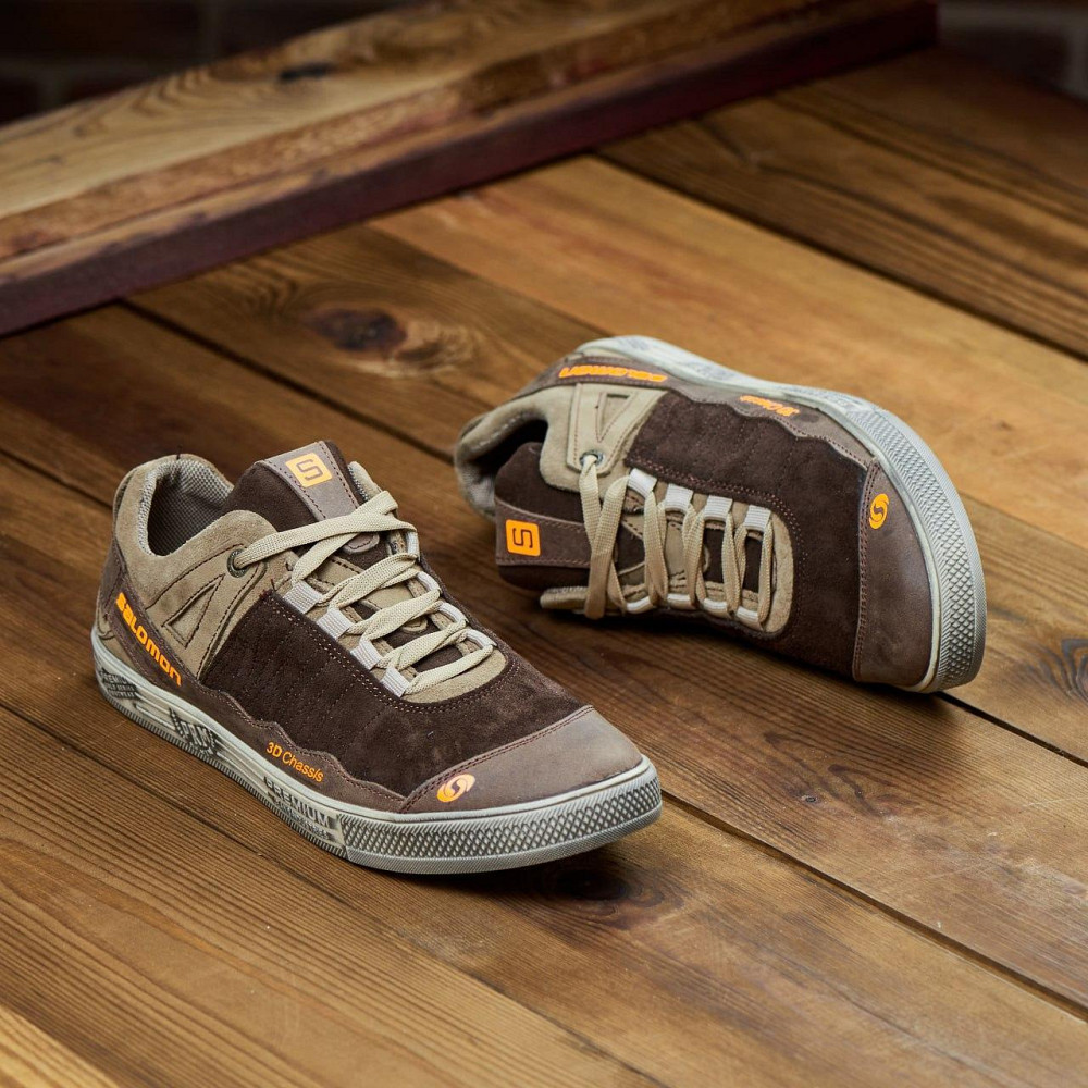 Чоловічі якісні шкіряні кросівки 381-кор Харьков - изображение 9