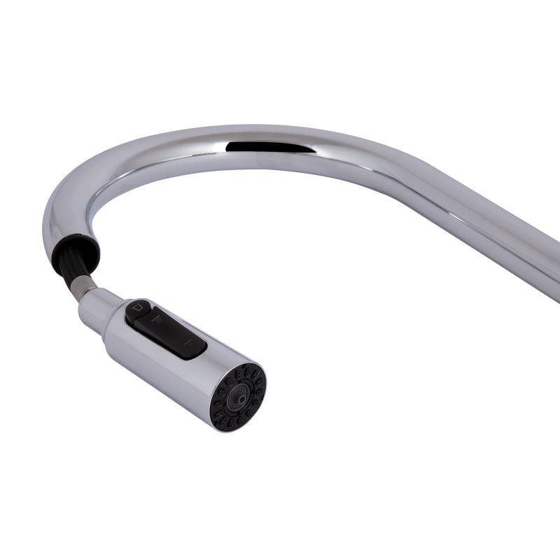 Смеситель для кухни Qtap Rozcesti с выдвижным изливом с подключением для питьевой воды QTROZ366CRM45938 Chrome Харьков - изображение 6