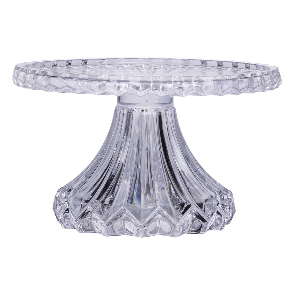 Yiwu Тортівниця на ніжці Ø26 см скляна підставка для торта, капкейків, тістечок HP-19-138S Коломия - фото 1