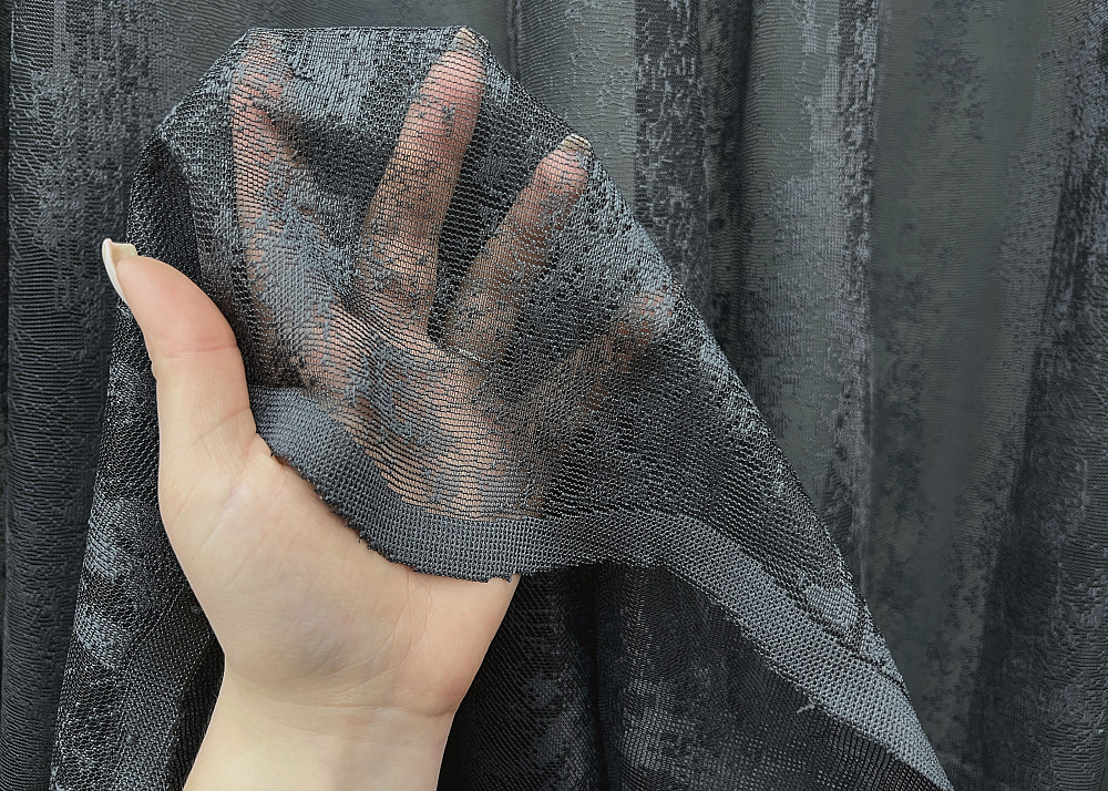 Тюль жакард, колекція "Мармур" колір графітовий 2040т Київ - фото 3