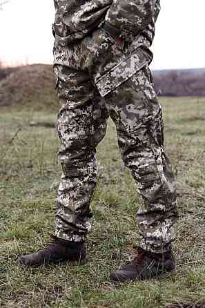 Військові зимові чоловічі штани мультикам Soft Shell на флісі тактичні зимові штани усі розміри WAR Львів
