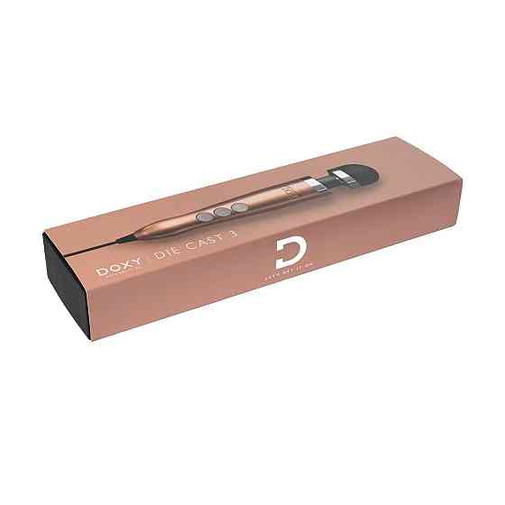 Вібромасажер DOXY Die Cast 3, дуже потужний, живлення 220В, металевий корпус Sex Aura Київ