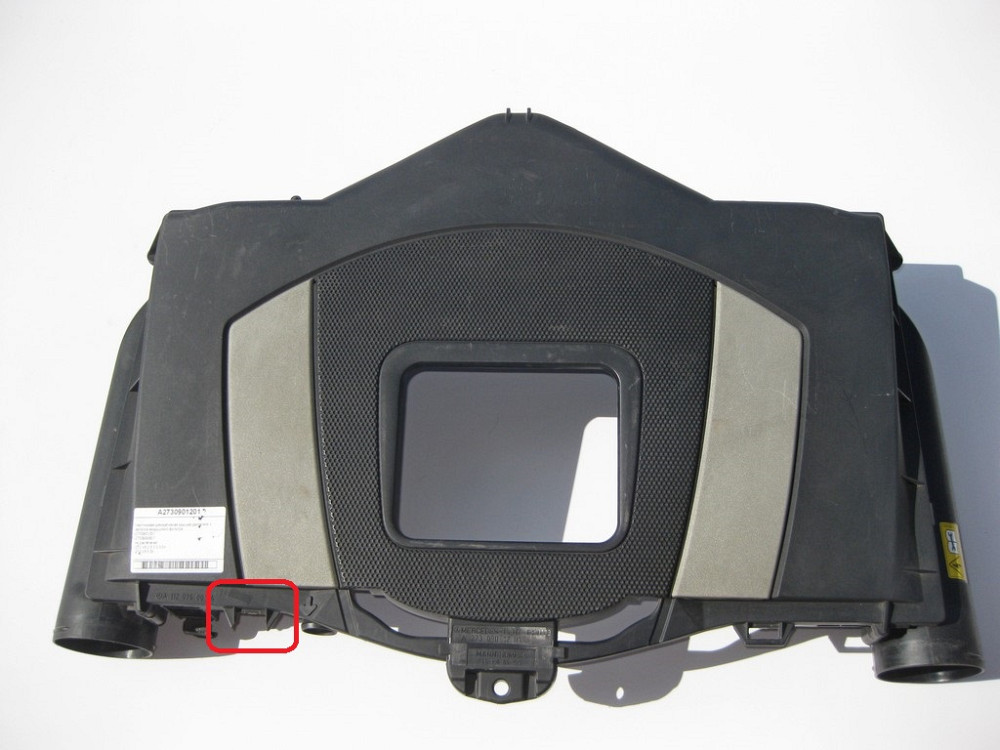 Mercedes-Benz  A2730901201 Пластикова декоративна кришка двигуна з корпусом повітряного фільтра M272 V6 2.5 3.0 3.5л M273 V8 5.5л Одеса - фото 1