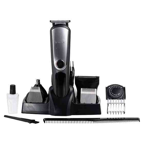 VGR Набір для стрижки волосся 5 в 1 машинка, триммер та бритва VGR V-105 Коломия