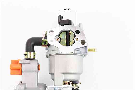 Газовий карбюратор LPG (пропан-бутан) для генераторів 1,6-3кВт (механізм важільний) з перемикачем та краном злива Тип 2 Київ