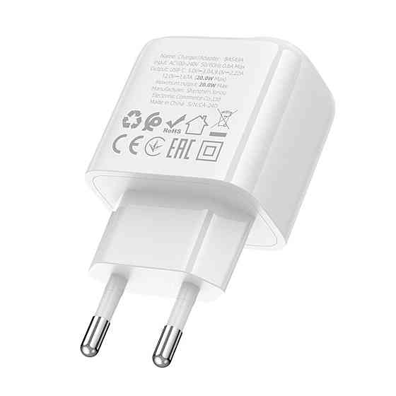 Мережевий зарядний пристрій BOROFONE BAS43A Potential single-port PD20W charger White 6941991113819 Одеса