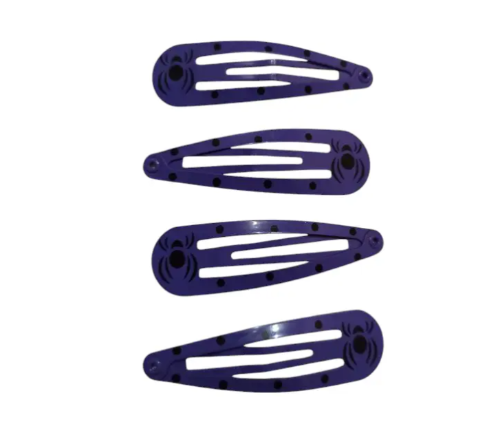 Заколки на Хелловін в горошок one size фіолетово-чорний Київ - фото 2