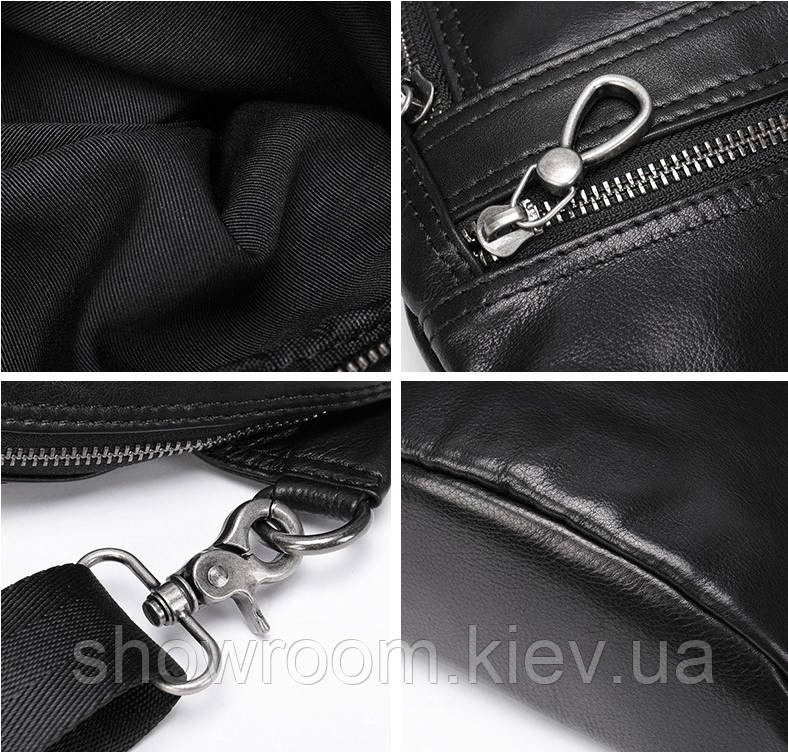 Чоловічі сумки на груди (слінг), бананка Leather Collection (9918) Київ - фото 3