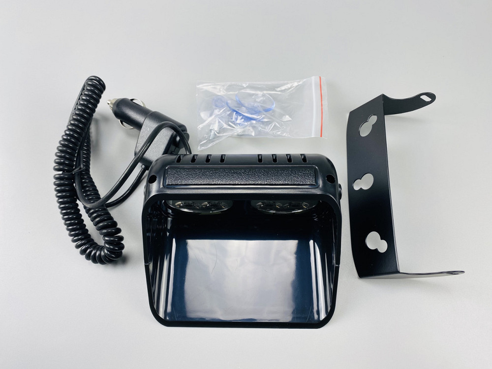 Маячок проблисковий автомобільний S8 стробоскоп мигалка 9-80V 8 led діодів білий спалах (під скло) Мукачево - фото 7