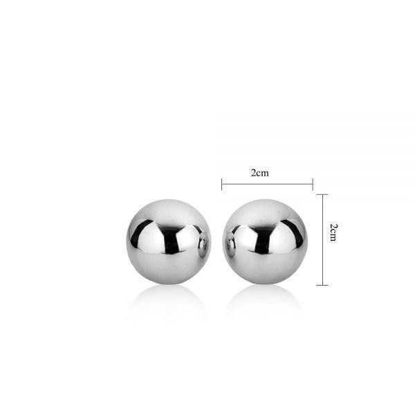 Металеві вагінальні кульки Passion Dual Balls 20 mm Sex Aura Київ - фото 4