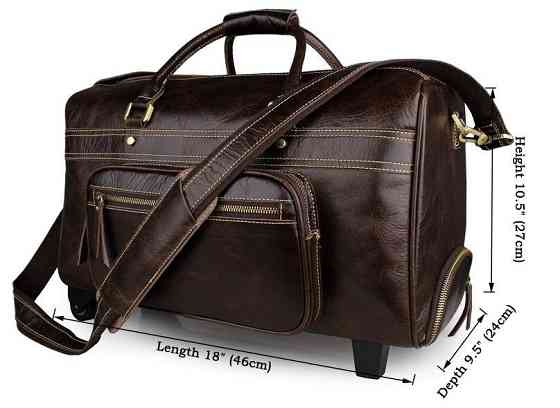 Сумка дорожная Vintage 14253 на колесах Коричневая Киев