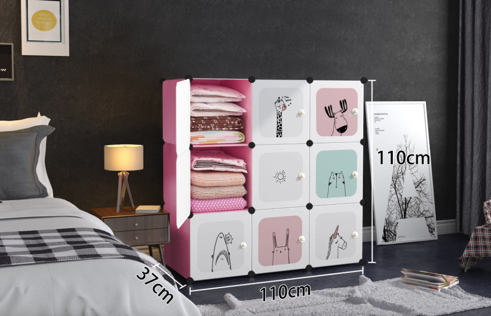 Модульна шафа-органайзер Leobert Kids для дитячих іграшок рожевий Київ - фото 2