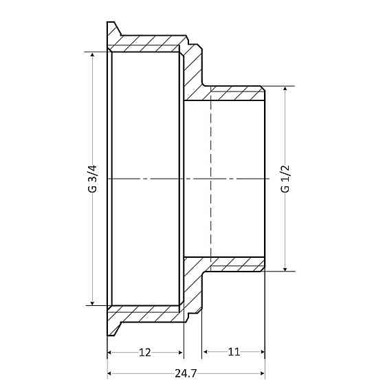 Перехідник Thermo Alliance Standart 3/4"х1/2" ВН SD4091520L6 Київ