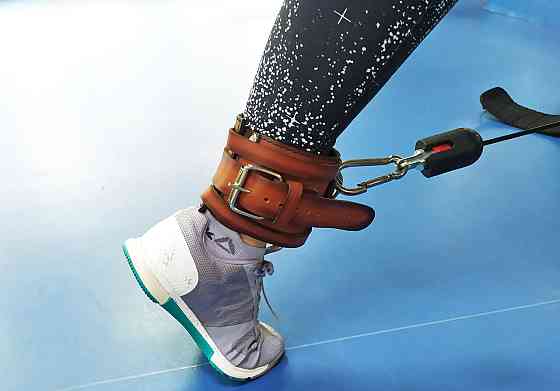 EasyFit Манжета EasyFit F8 коричнева для тяги на тренажері (шкіра) Коломия