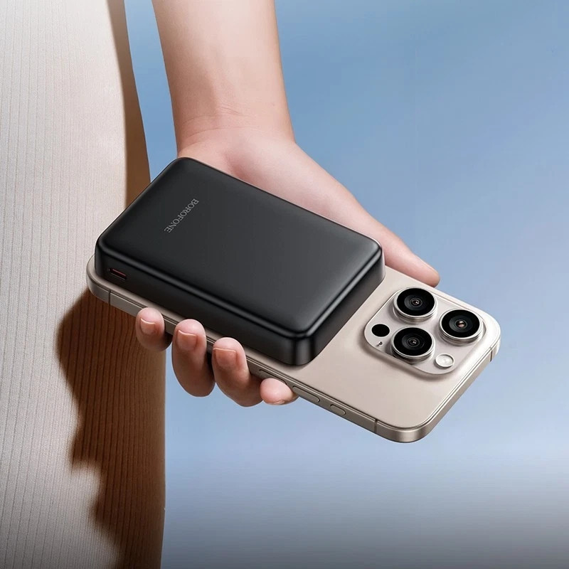 Павербанк 10000 mAh BOROFONE BJ82A Dawn PD20W швидка зарядка магнітний power bank повербанк Одеса - фото 16