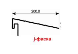 Вітрова дошка (J-фаска). коричнева Дніпро