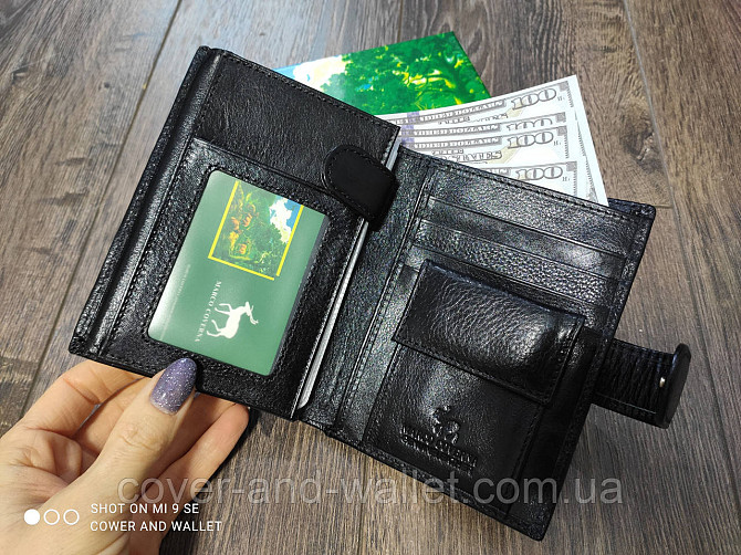 Мужское кожаное портмоне под права и документы Marco coverna MC 5176 Киев - изображение 1