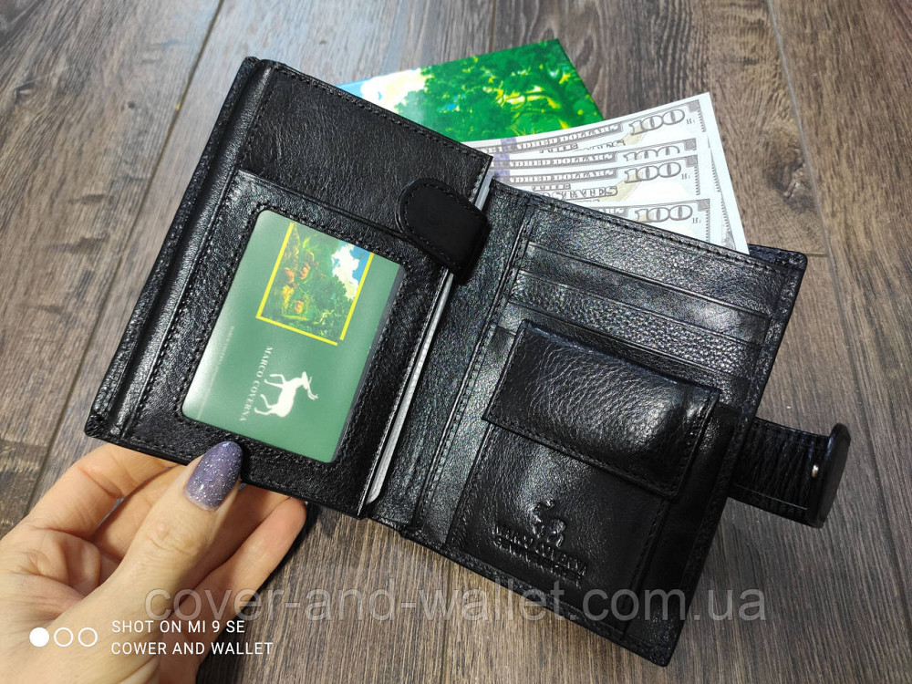 Чоловіче шкіряне портмоне для прав та документів Marco coverna MC 5176 Київ - фото 1