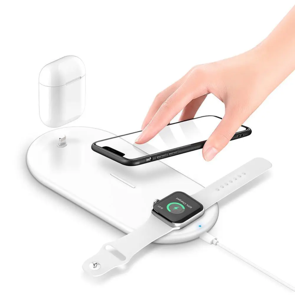 Безпровідна зарядка QI 3 в 1 Луцьк - фото 1