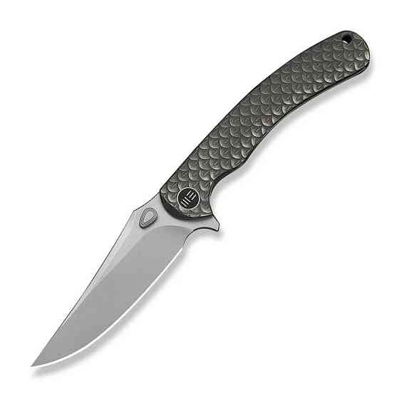 Ніж складаний туристичний Weknife Dracarys, (9.1 см) Böhler M390 / титан 6AL4V сірий Київ