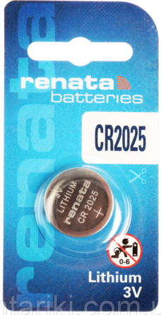 Батарейки-таблетки Renata CR2025 / 3V блістер 1шт. Дніпро
