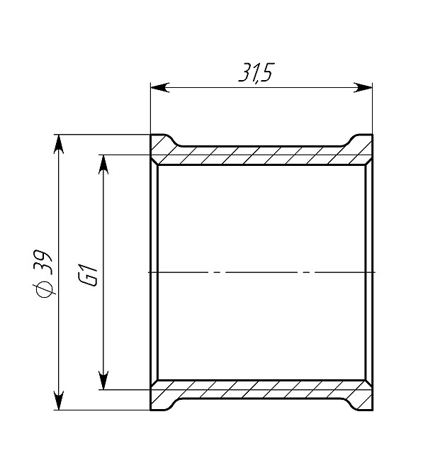 Муфта 1″ВВ латунна LM551S OPTIMUM Київ - фото 3