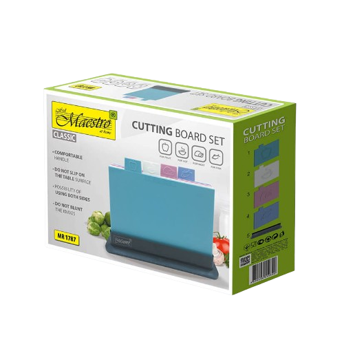 Набір дошок кухонних (4 дошки + підставка) пластик MR-1787 Maestro Житомир - изображение 8