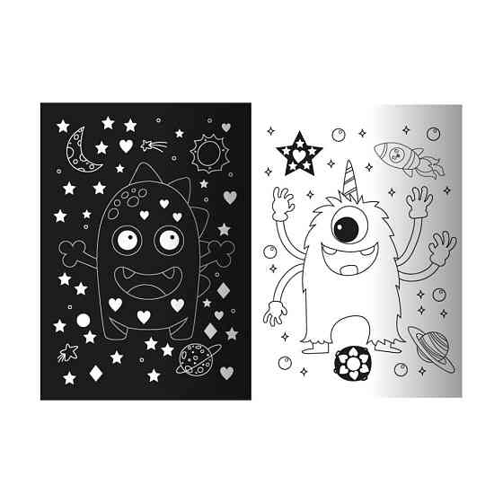 Дитяча книжечка з неоновими стікерами "Королівство монстрів" РМ-69-03 Вінниця