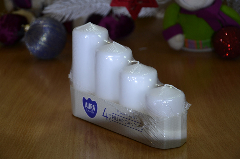 Набір свічок 4 шт. циліндр Bispol AURA Candles Білі (sw50/4-090) Луцьк - фото 9