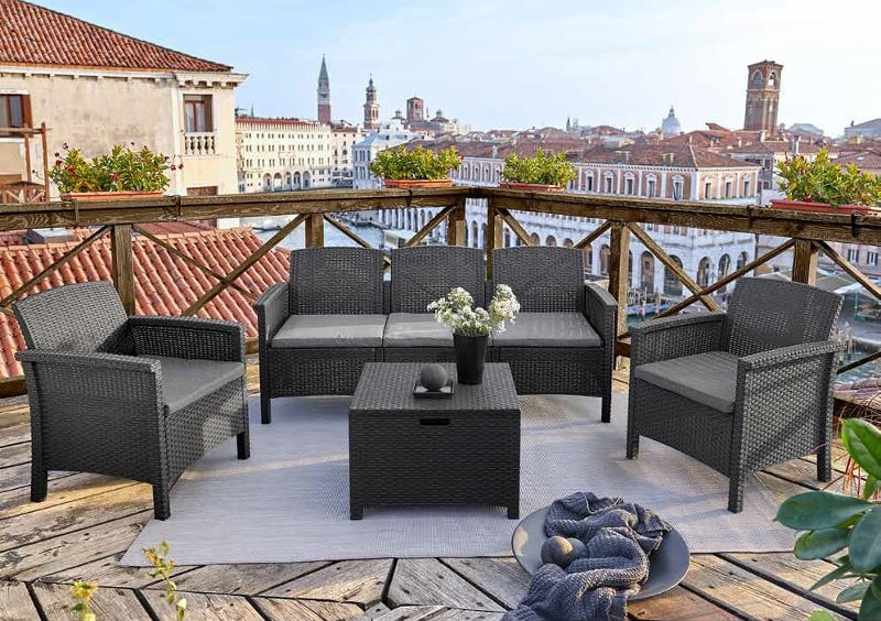 Набір садових меблів BICA Venezia 3, графіт Київ - фото 2