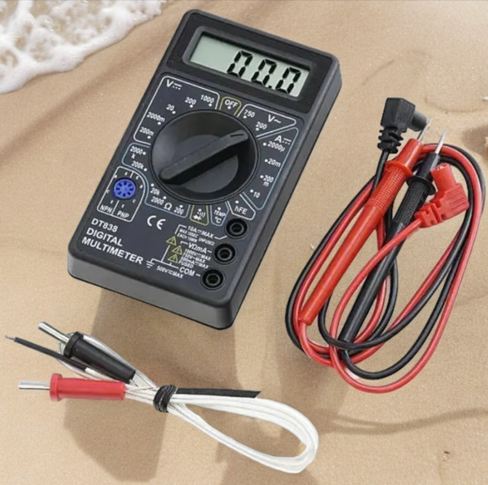 Мультиметр для измерения температуры, напряжения, сопротивления  Digital DT-838 1019 Одесса - изображение 1