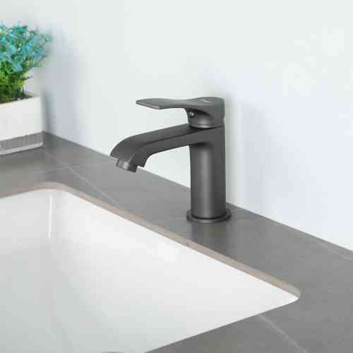 Змішувач для умивальника Frap F1075-9 графіт Київ