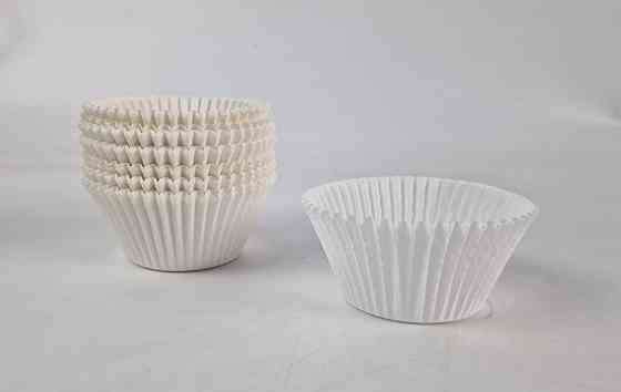 Тартолітка для кексів 140А кругла біла D55 H42,5 (100 шт.) (1 уп.) Харків