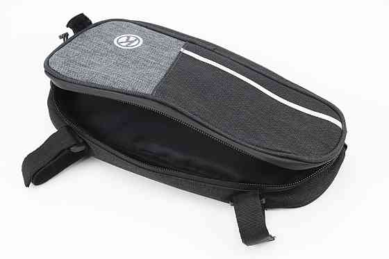 Сумка під раму, кріпл. на липучці, чорно-сіра Київ