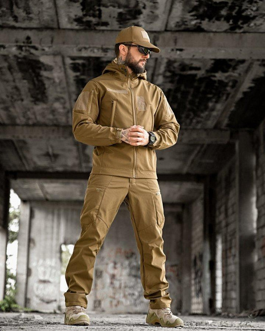 Тактичний костюм софтшел sofftshel AURA койот ПП7821 Одеса - фото 2