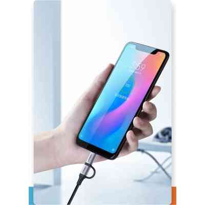 Дата кабель USB 2.0 AM to USB-C + Micro 5P 1.0m 3A US177 black Ugreen (30875) Винница