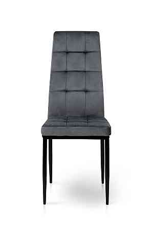 Стілець Айс, чорний/велюр темно-сірий Киев