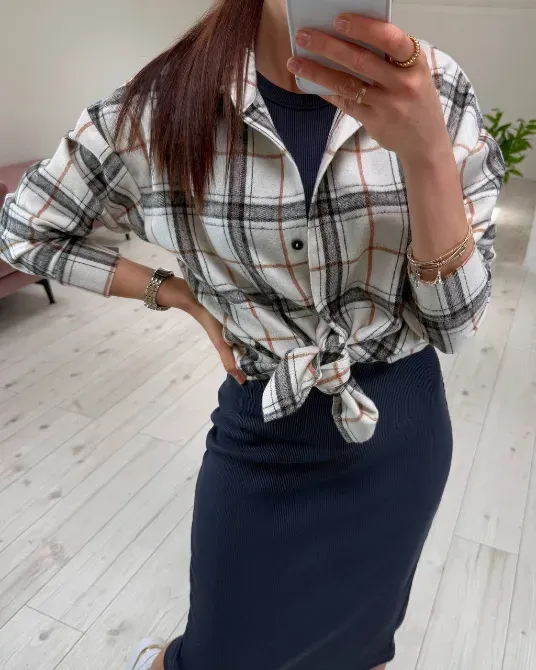 Купити жіноче плаття рубчик та жіночу фланелеву сорочку недорого в Україні. Одеса - фото 6