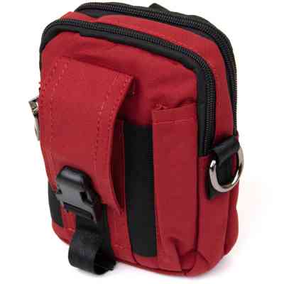 Сумка Vintage На пояс нейлон Червона (20647) Вінниця