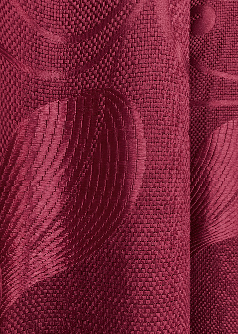 Комплект готових штор VR-Textil Льон Рогожка № 1721ш Рубіновий 150х270 см 2 шт (33-0628) Київ - фото 8