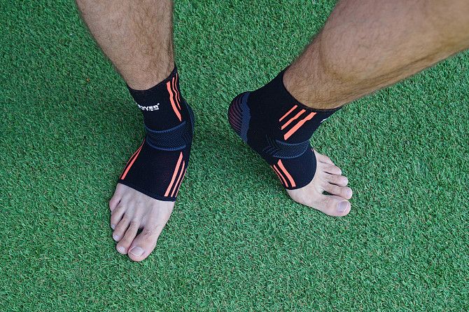 Бандажі на гомілкостоп Power System PS-6022 Ankle Support Evo Black/Orange L (пара) Каменское - изображение 10