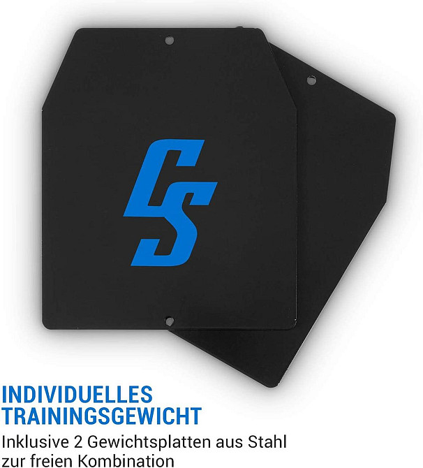 Жилет утяжеленный Capital Sports Battlevest 2.0 2 x 2,6 кг + 2 x 4 кг - черный Германия Ровно - изображение 4