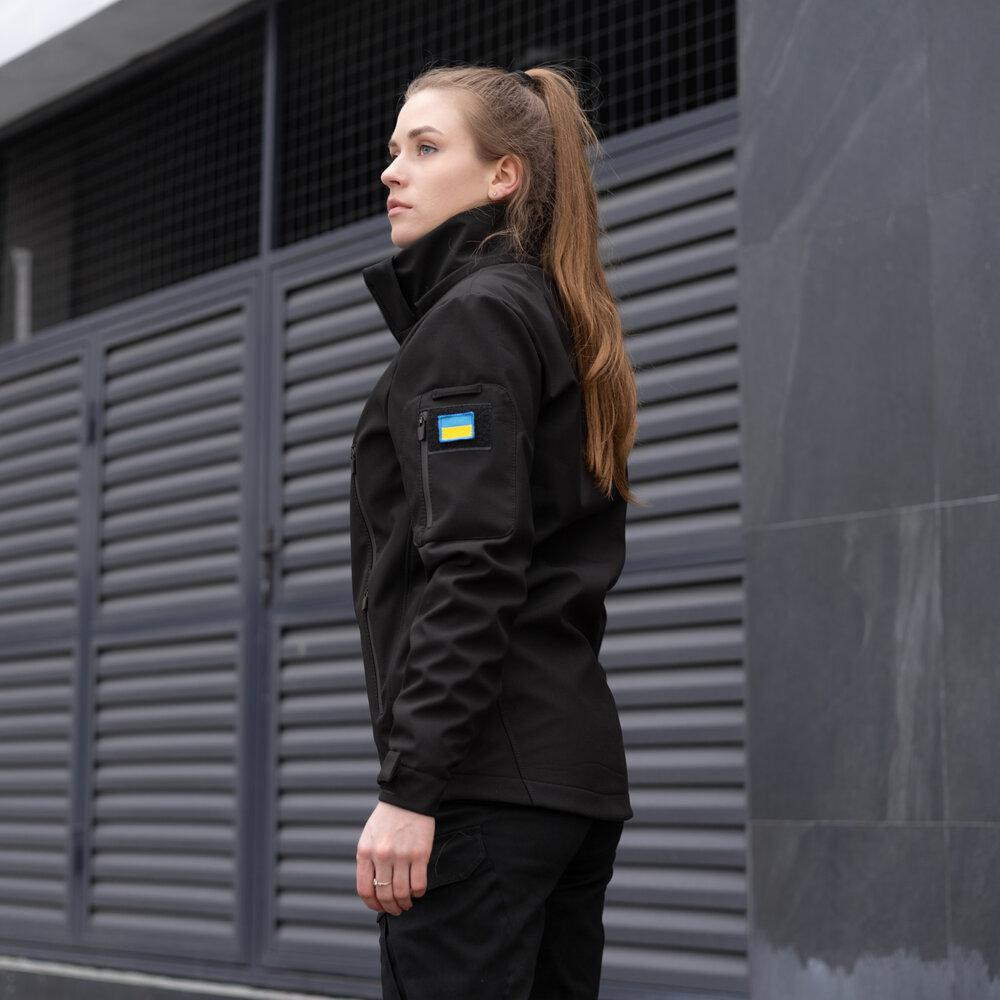 Женская тактическая черная куртка Pobedov Motive Киев - изображение 6