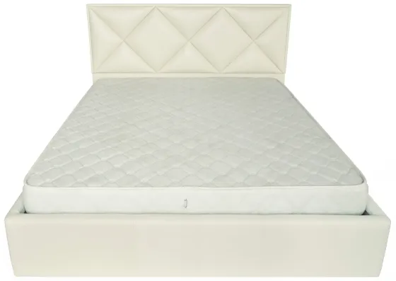 Кровать Двуспальная Leeds Comfort 180 х 190 см Fly 2200 A1 С подъемным механизмом и нишей для белья Белый Киев