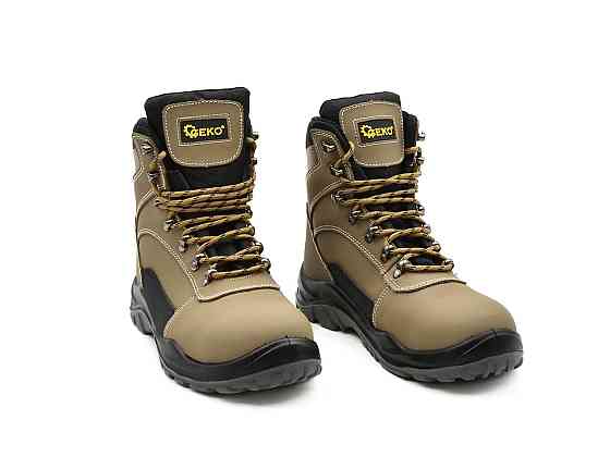 Робочі Гомілкові черевики (берці, боти) "GeKo" нубукові з металевими носком і підошвою (S3 SRC) Київ