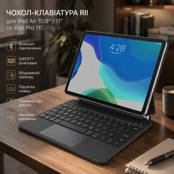 Чехол-клавиатура Rii для iPad Air 10.9